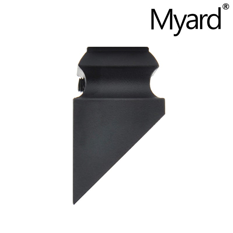 Myard Pitch Angled Slant Shoes with Screw Furniture for 1/2 Inches Square Iron Stair Deck Balusters, 44 Inches 10-Pack (Satin Black) - Image 4